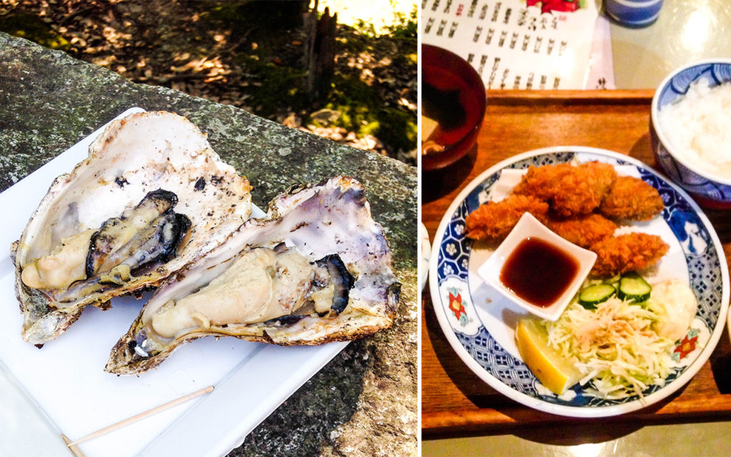 giappone - miyajima - ostriche